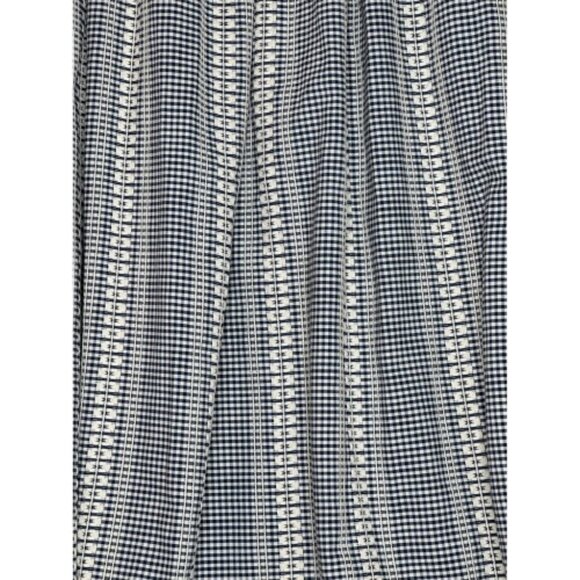 Max Studio London Gingham Midi Maxi Dress NWT Size Large Black/Cream - Picture 8 of 10